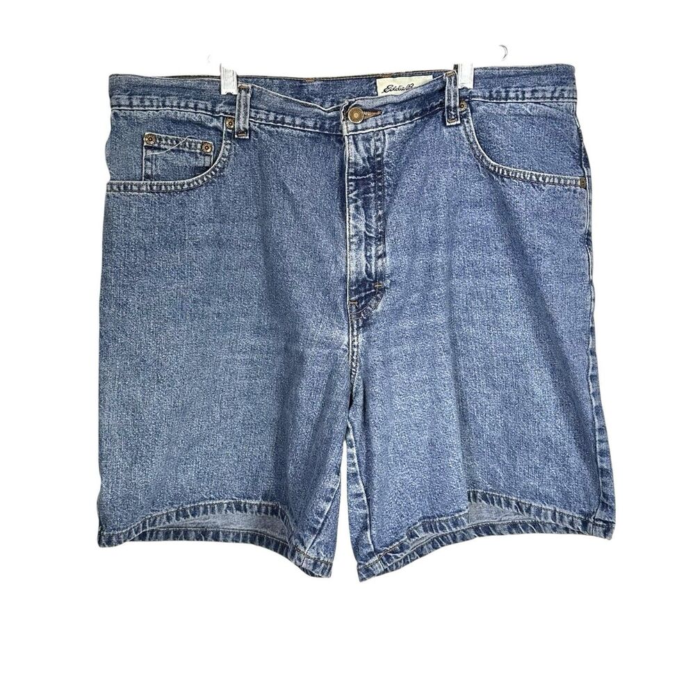 Eddie Bauer Sz 18 Mom High Waist Denim Jean Shorts 100% Cotton Y2K Vintage 90s